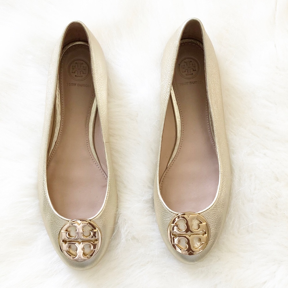Tory Burch Minnie Travel Leather Ballet Flat